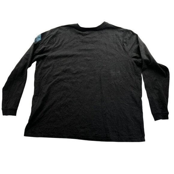 Carhartt Mens T-Shirt Size XXL Black Support The Trades Long Sleeve Loose Tee - Picture 2 of 11